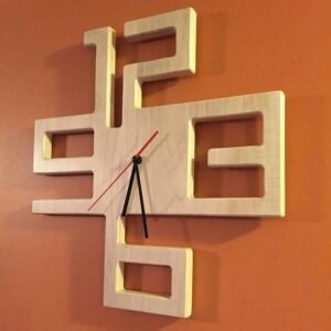 Zawaia wall watch art wood