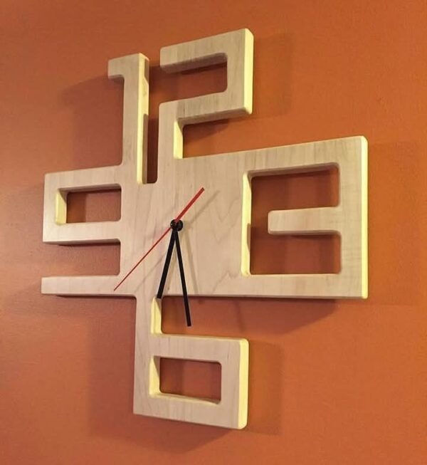 Zawaia wall watch art wood